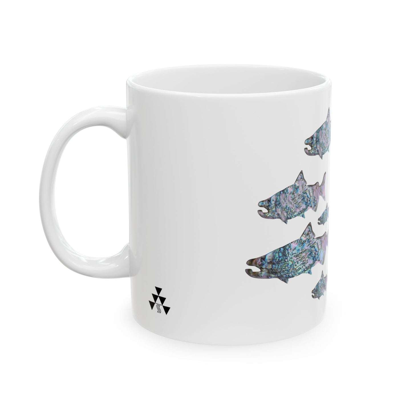 Artistic Fish Ceramic Mug - Unique Ocean-Inspired Design, Perfect for Gifts