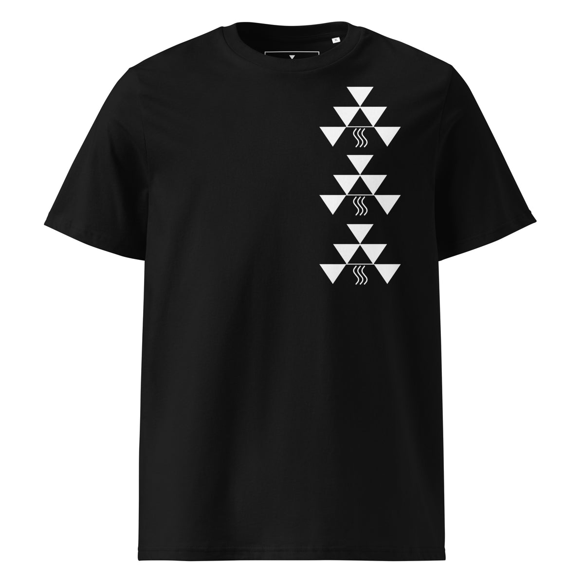 Unisex Red Abalone Tee, design detail