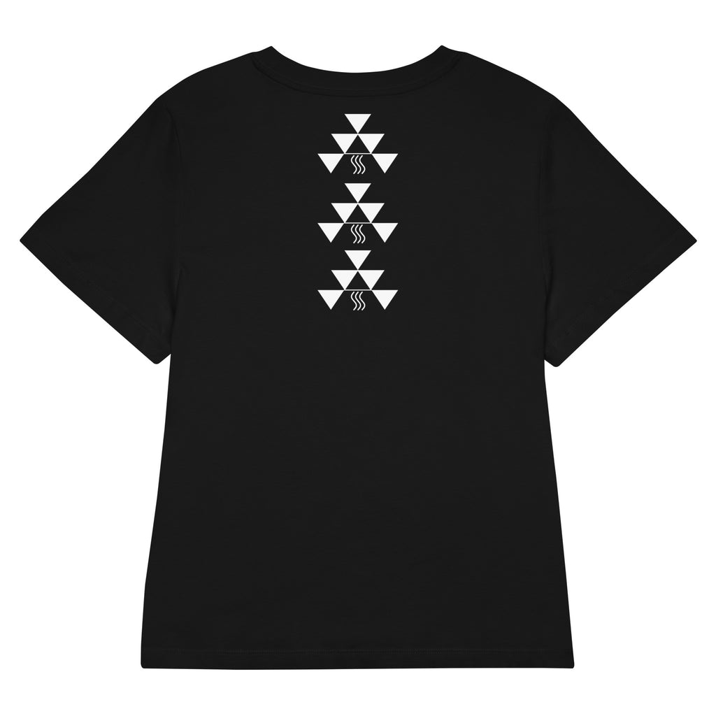 Women's Nur Tee, back, black organic cotton
