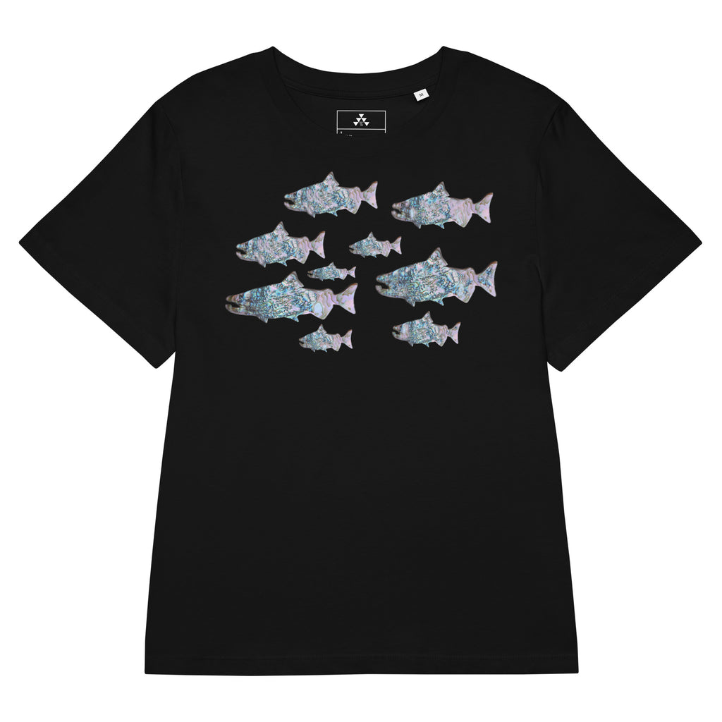 Women's Nur Tee, front, black organic cotton
